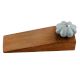 2 Pieces Baby Blue Crackle Wooden Door Stopper